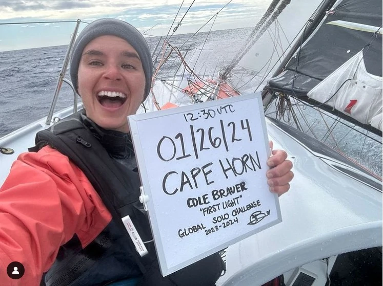 Sailor Cole Brauer Makes History as First U.S. Female to Solo Sail Around the Globe