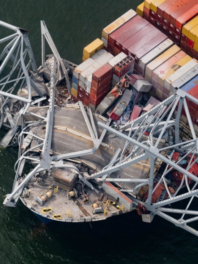 Major Baltimore Bridge Collapses after Container Ship Collision: 6 Missing